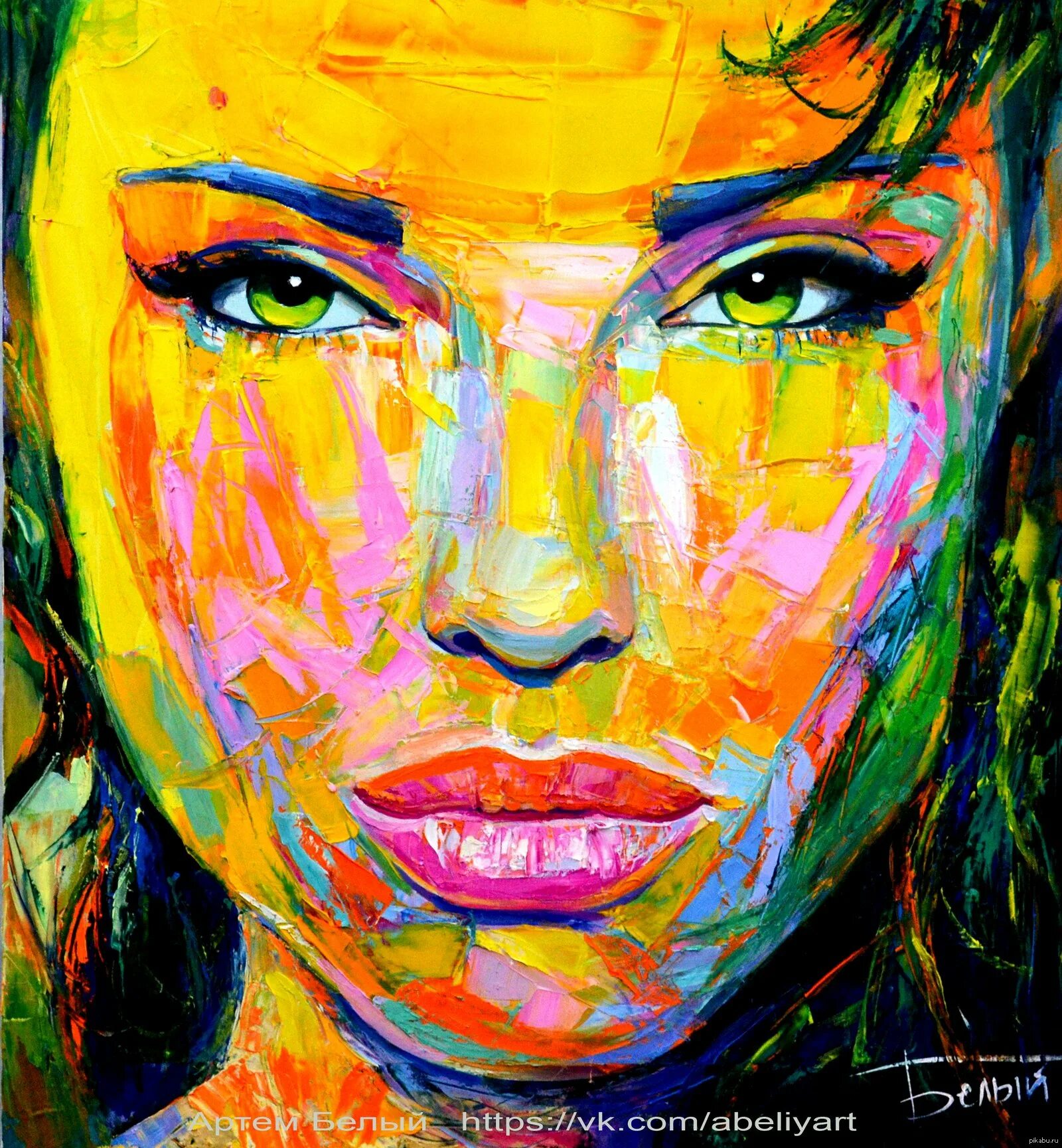 Картина цветные лица. Francoise nielly картины мастихином. Картина цветные лица. Francoise nielly картины. Портрет абстракция.