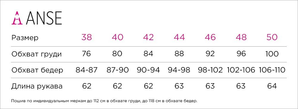В соответствии с размерами вашего