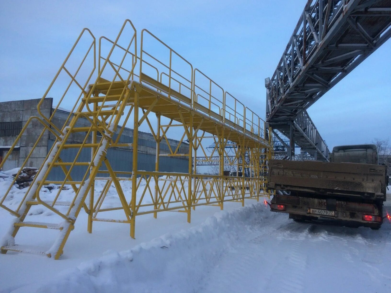 Мобильная рампа передвижная эстакада Forker. Эстакада для досмотра автотранспорта. Эстакада для самосвала. Смотровая эстакада