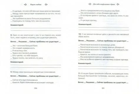Готтман карта любви