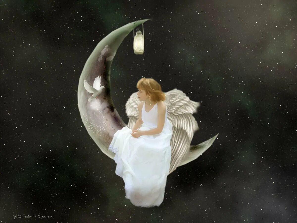 Спокойной ночи с ангелом картинки. Ангел спящий. Ангелочек на ночь. Лунный ангел. Ночной ангел.