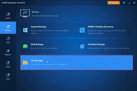 Backup partition