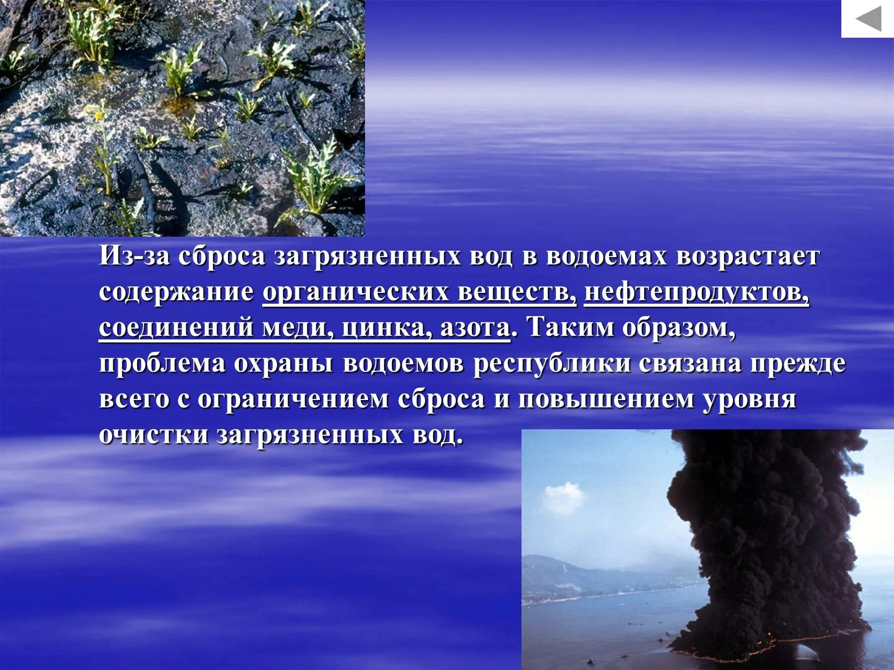 Скидывает проблемы. Охрана водоемов презентация. Огранические вещества в водоёмах. Загрязнение и охрана воды. Охрана водоемов от загрязнения воды.