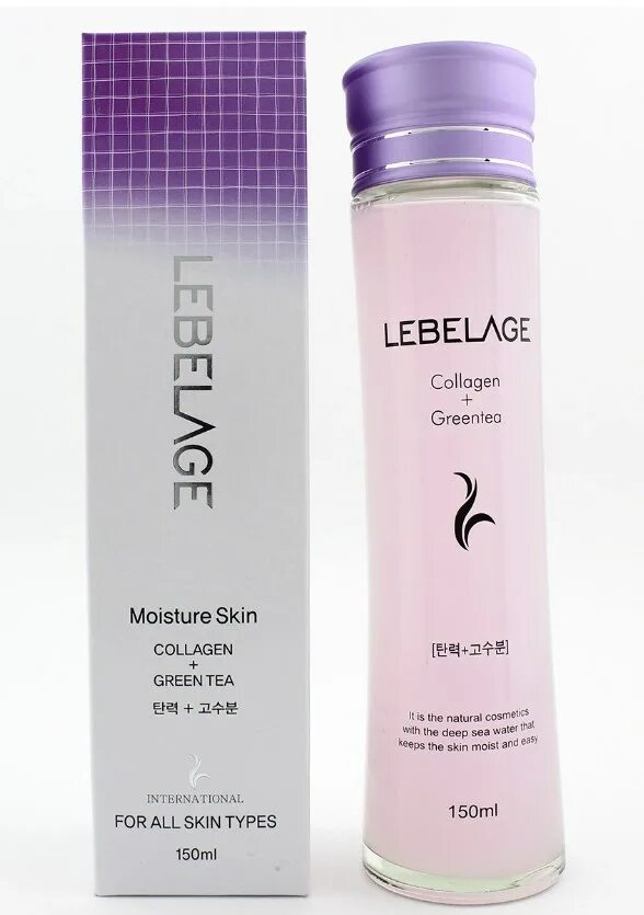 Коллаген чай зеленый. Lebelage Collagen+Green Tea Moisture Skin. Lebelage тонер. Тонера для лица Lebelage увлажняющий 150 мл. Лосьон для лица увлажняющий коллаген и зеленый чай Lebelage.