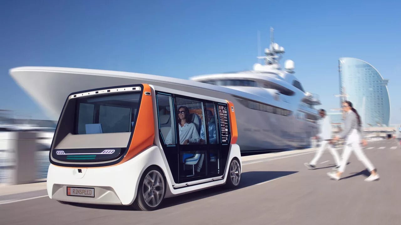 Средство будущее. Rinspeed 2020. Rinspeed Snap. Беспилотные автомобили. Беспилотные транспортные средства.