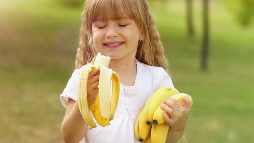 She has banana