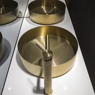 Brushed brass pvd