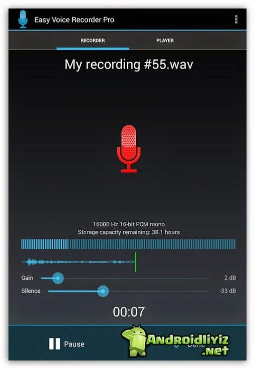 V Recorder Pro андроид. Easy voice