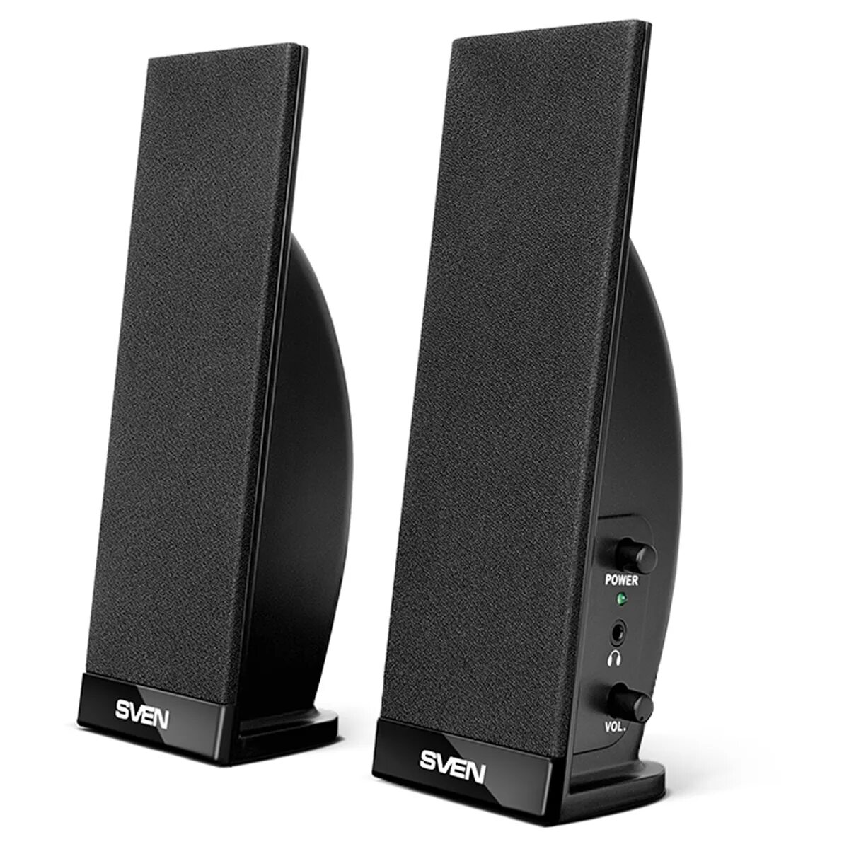 Настольные колонки для компьютера. Колонки sven 2.0 230 (black). sven 230 black. колонки sven 230. колонки sven 230 black.