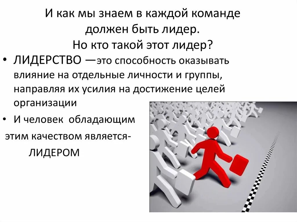 Лидерство. Презентация на тему лидерство. Каким должен быть Лидер. Каким должен быть человек команды.