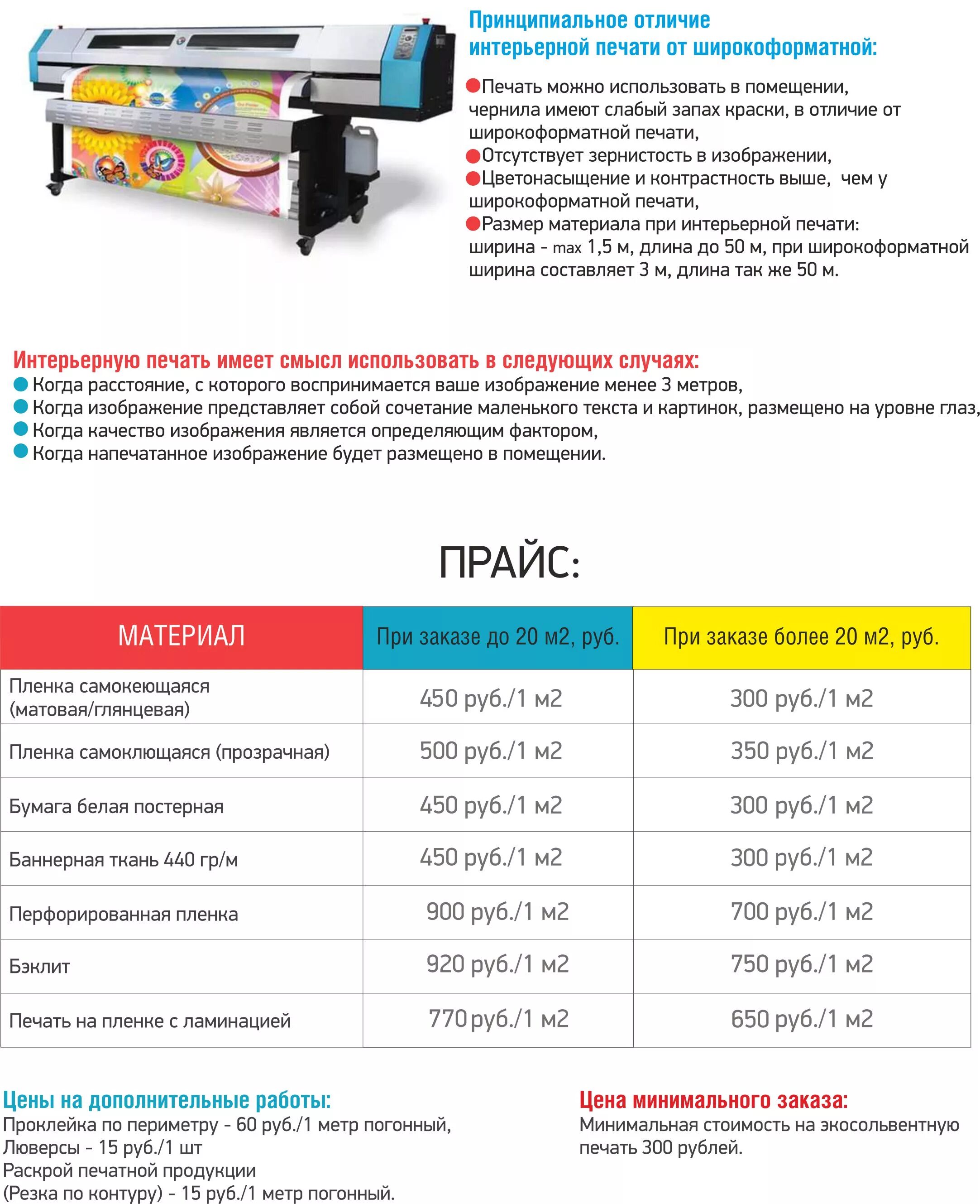 Коммерческое предложение по широкоформатной печати. Широкоформатная печать Размеры. Широкоформатная и интерьерная печать разница. Коммерческое предложение печать баннера. Характеристики баннера
