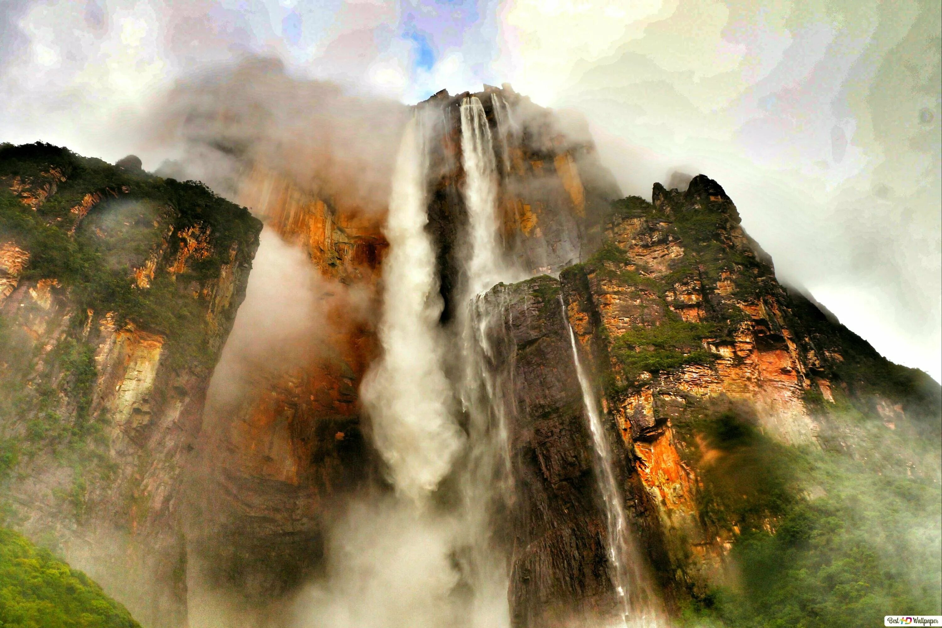 Самый высокий водопад в мире анхель. 4. Водопад анхель венесуэла. Ангелова водопад. Южная америка анхель.