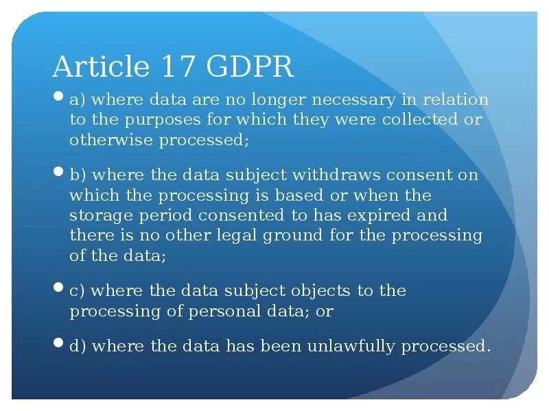 Been forgotten. Right to be forgotten gdpr.