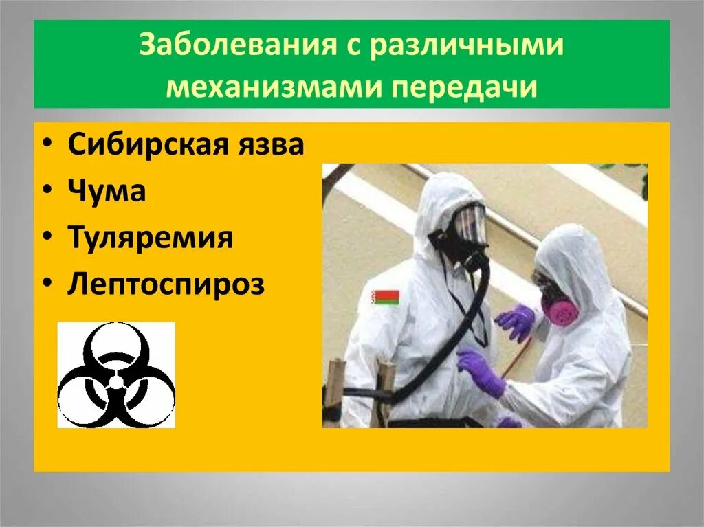 Инфекционными болезнями вызывающими чрезвычайные ситуации