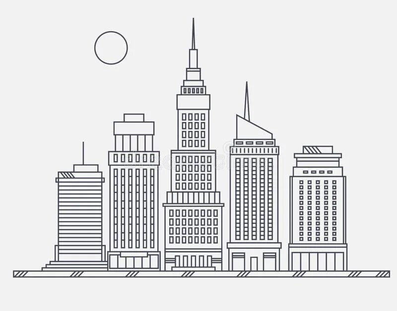 Контур здания сооружения. Контур здания. высотки вектор. небоскреб карандашом. высотное здание карандашом.