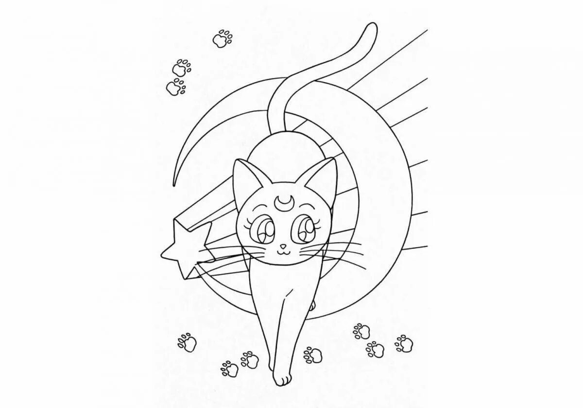 Котики волшебные раскраска (Большая коллекция фото) - drawpics.ru