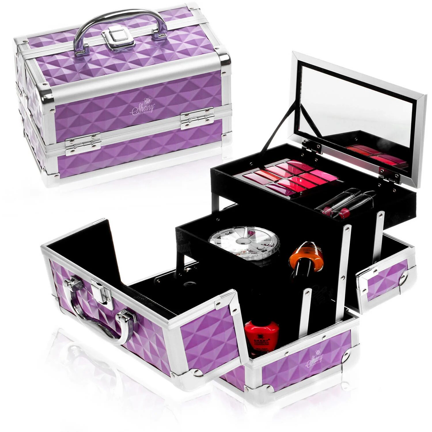 набор лотков blocker br3743. кейс po41082 f. набор косметики для девушки. чемодан. кейс для volcano hybrid.