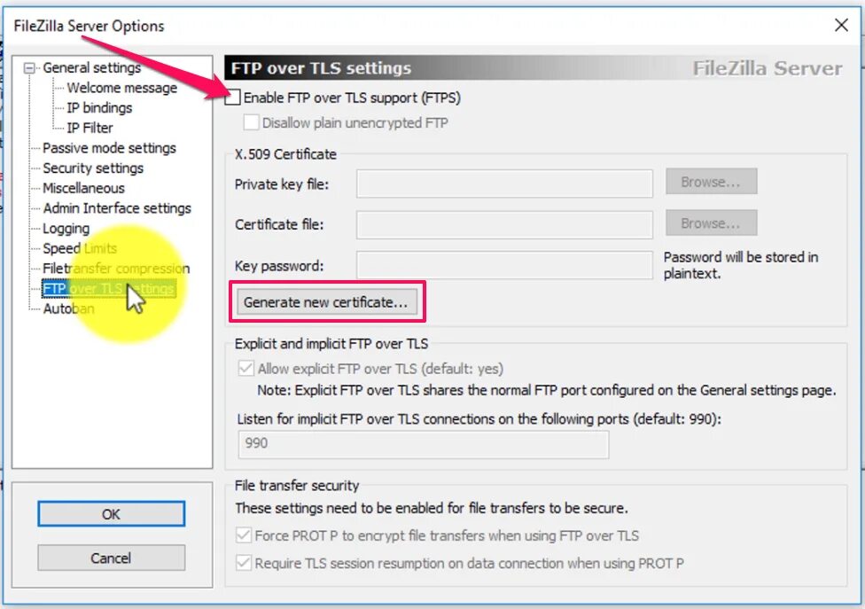 Over tls. FTP сервер FILEZILLA. FILEZILLA FTP Server users. FILEZILLA Server настройка FTP сервера. Диск FTP на Амароке.