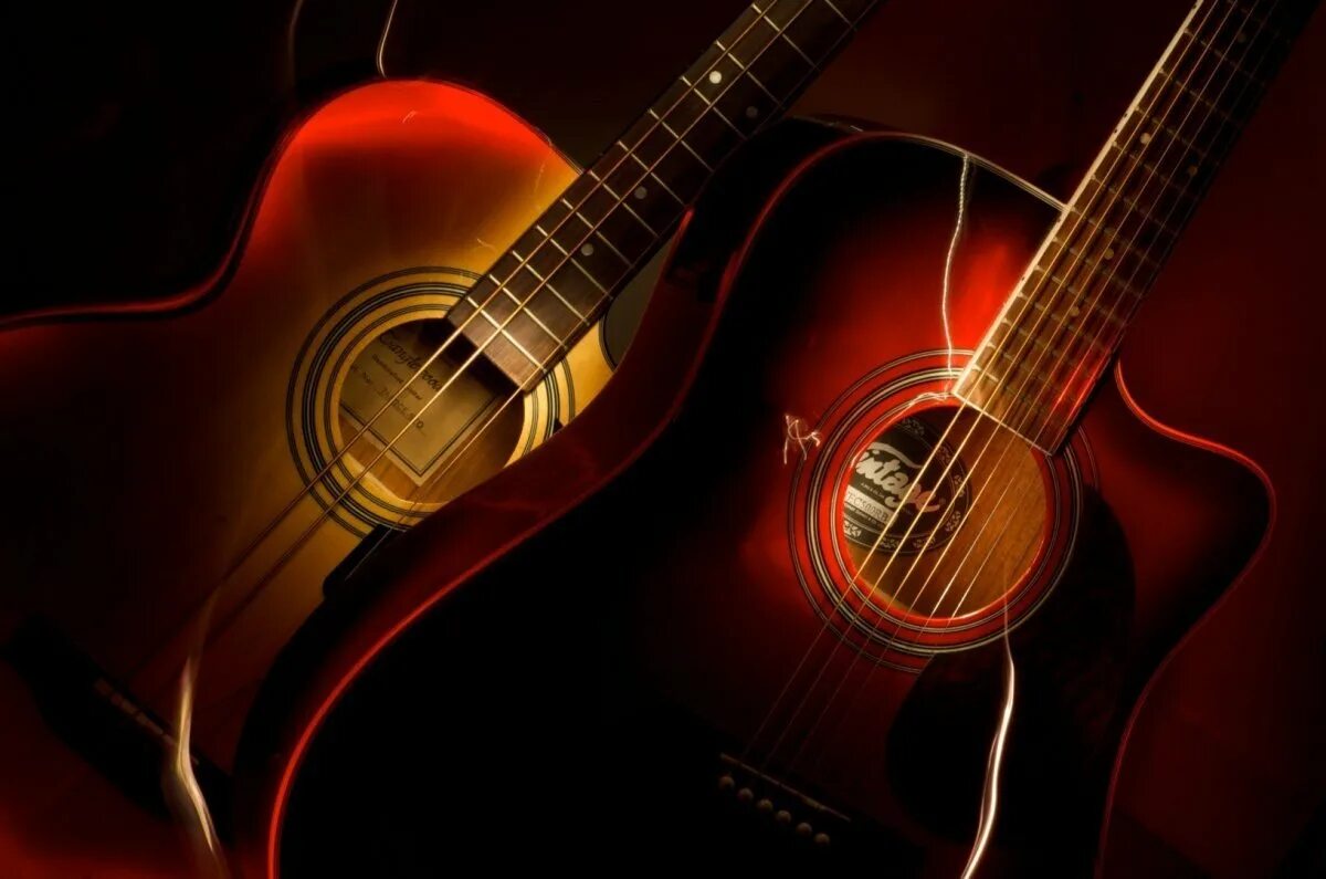 Акустическая гитара. Красивая акустическая гитара. Красная акустическая гитара. Классическая гитара.