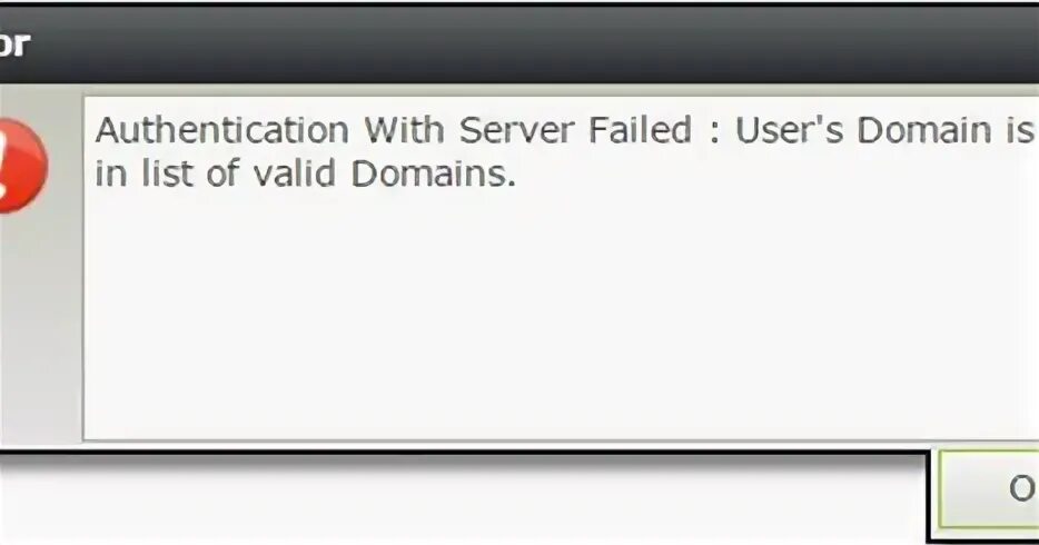 Failed user. Failed user