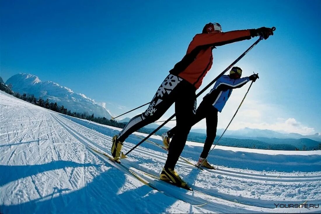 Лыжник. Горнолыжный спорт. Спортивные лыжи. Беговые лыжи. Фото skiing