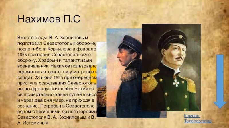 Герои Севастополя Нахимов. Оборона Севастополя 1854-1855 Адмирал Корнилов.