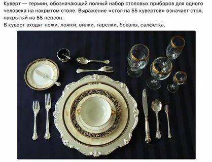 Посуда используемая в столовой