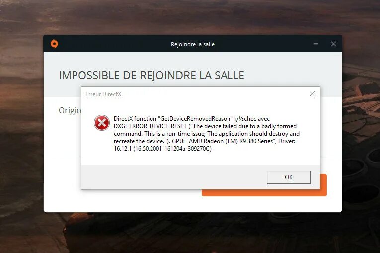 Directx error function device. Ошибка the device. Dxgi_Error_device_reset. DIRECTX блуестакс. Ошибка DIRECTX перезапуск.