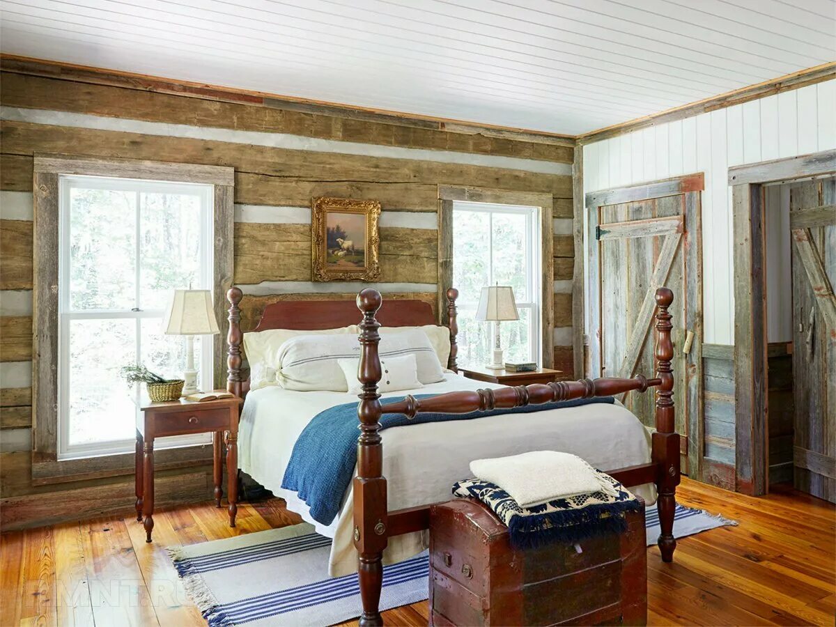 Спальня в древеснос стиле. Спальня в деревенском стиле. Деревянный интерьер. Интерьер в деревянном доме.