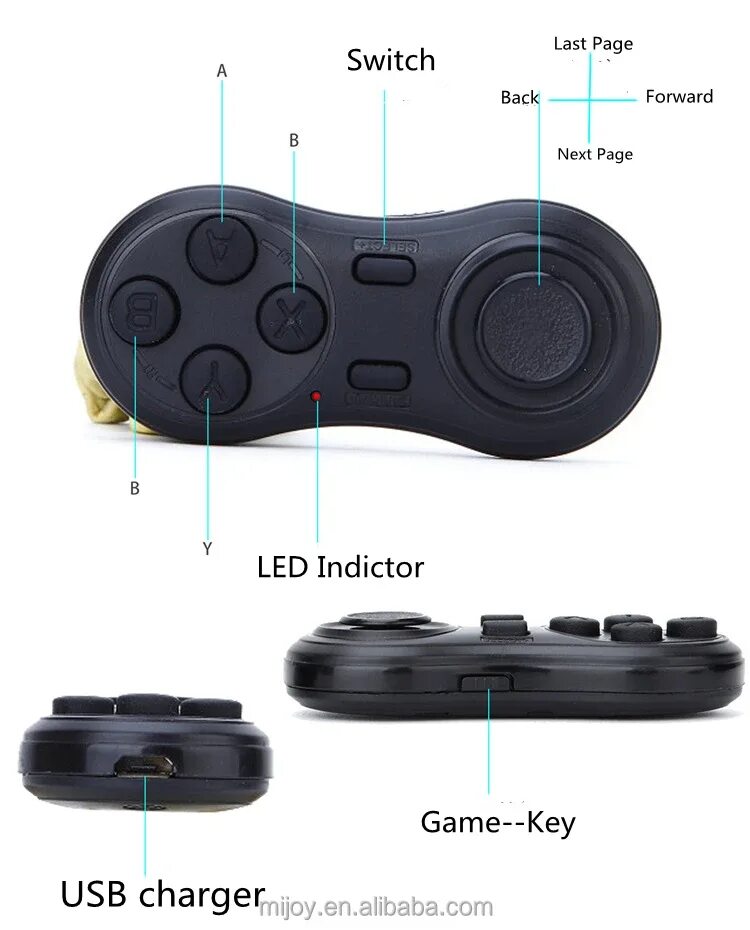Как подключить джойстик через bluetooth. Мини джойстик gamepad для vr. mini plus джойстик блютуз gamepad. мини контроллер bluetooth v4.0. беспроводной bluetooth 4 0 геймпад ручка контроллер джойстик для android.