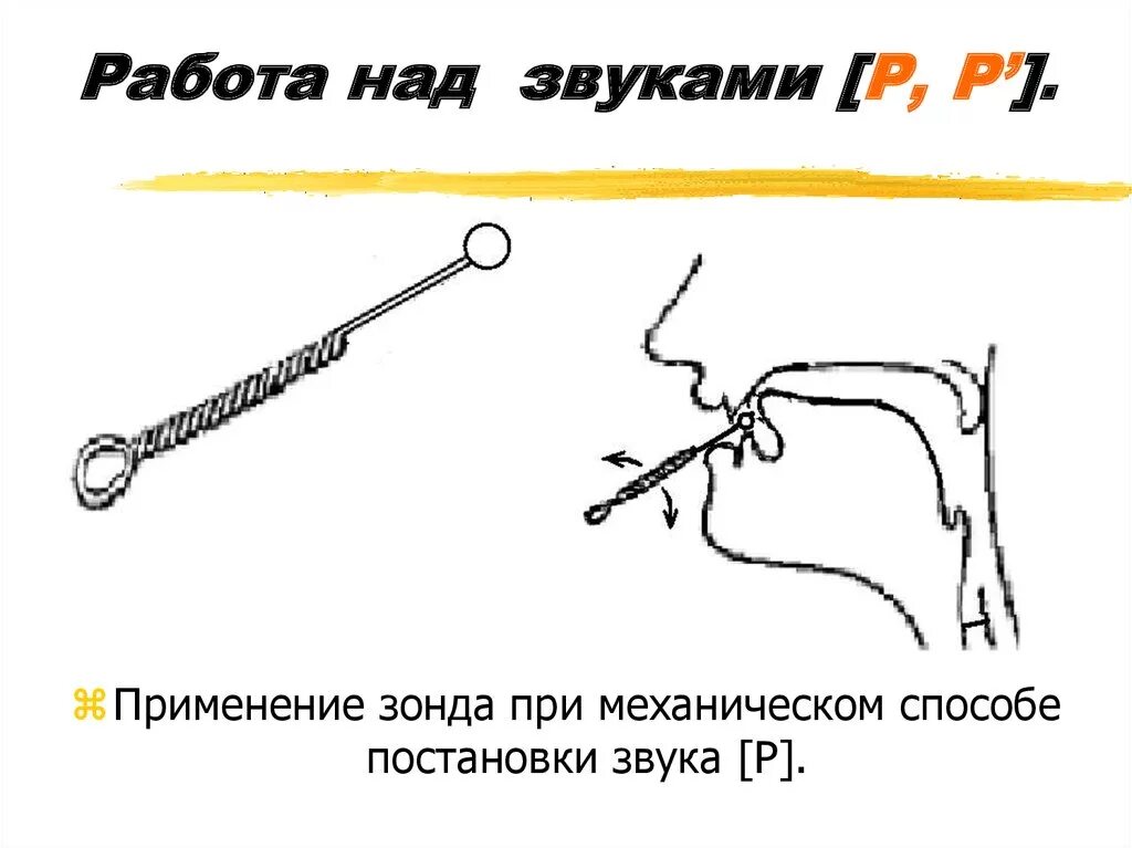 Буква зонда. Постановка звука р с помощью зонда. Постановка звука р механическим способом. Постановка звука р с помощью ватной палочки. Постановка звука с.