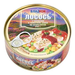 Лосось с овощами по итальянски консервы