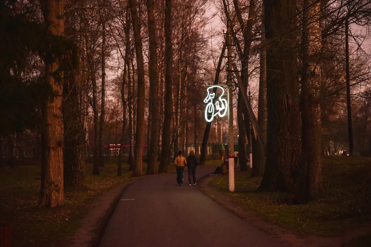 Боевка курск. Парк Боева дача Курск. Боевка ночью. Боева дача Курск фото 2022. Велосипедист в парке.