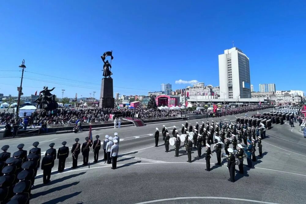 Парад Победы во Владивостоке 2023. Парад Победы Владивосток 2023 техника. Североморск парад 2023. 9 мая владивосток