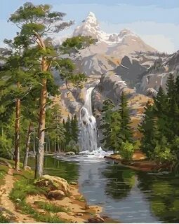 Картины по номерам водопады