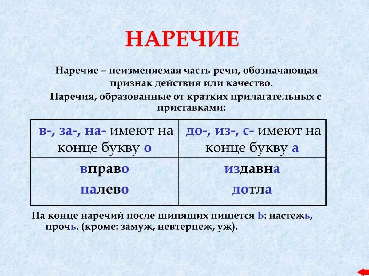 Доклад на тему наречие. Что такое наречие в русском языке 4 класс правило. Правила по русскому языку наречие. Правило наречия в русском языке 4. Что такое наречие в русском языке 7 класс правило.