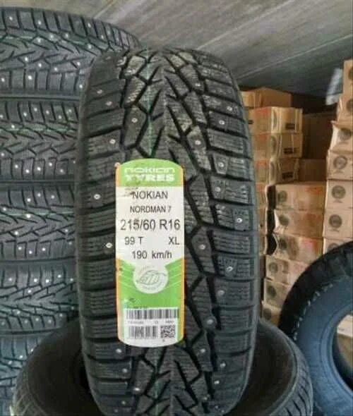 Купить nordman 215 65 r16. Nokian Nordman 7 XL. 215 60 R16 Nordman 7. 215/60 R16 Nokian Nordman 7 99t XL шип. Nokian Tyres Nordman 7 215/60r16 99t XL.