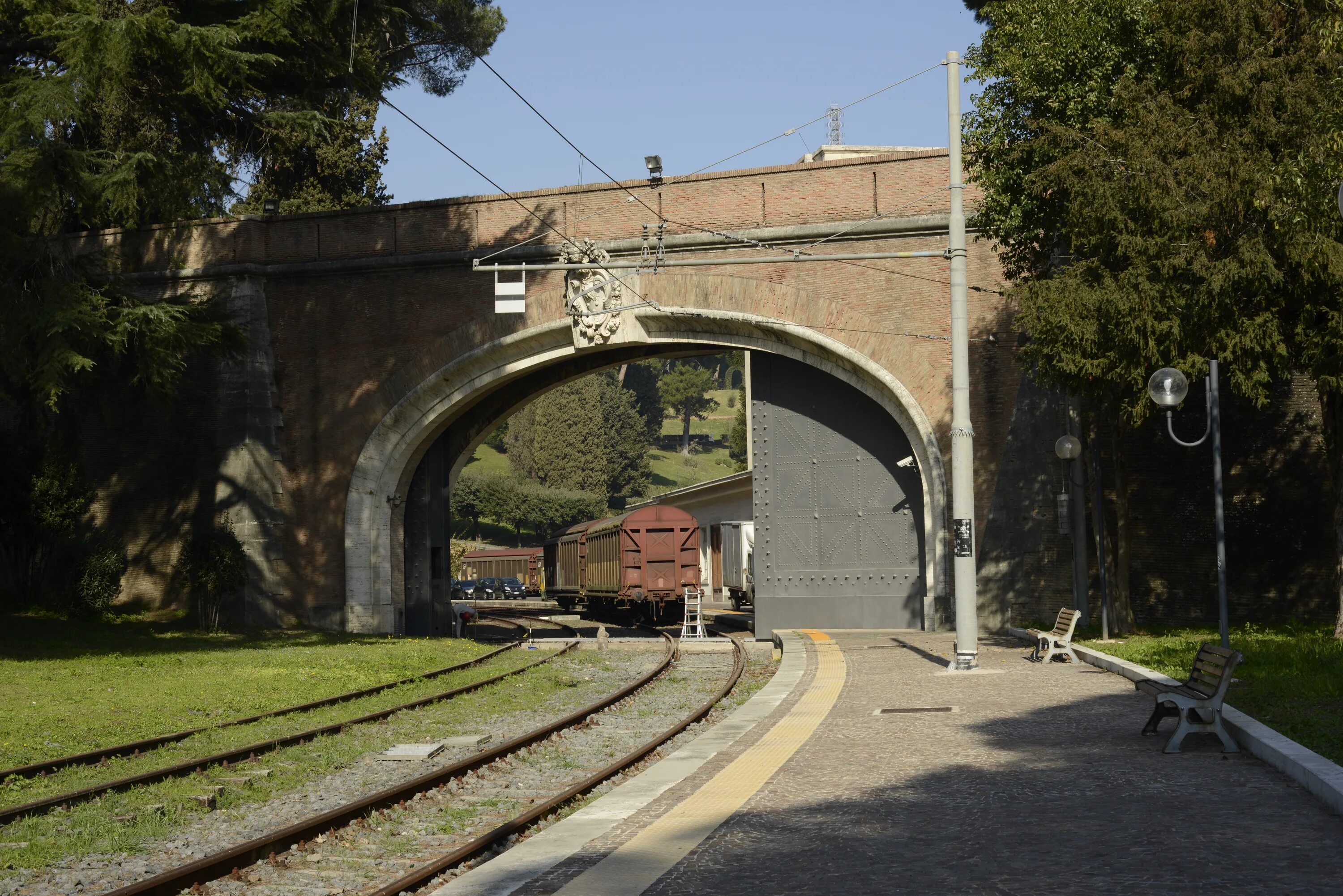 Vatican City Railway. Railway Gate. Raill Ñation Europe.