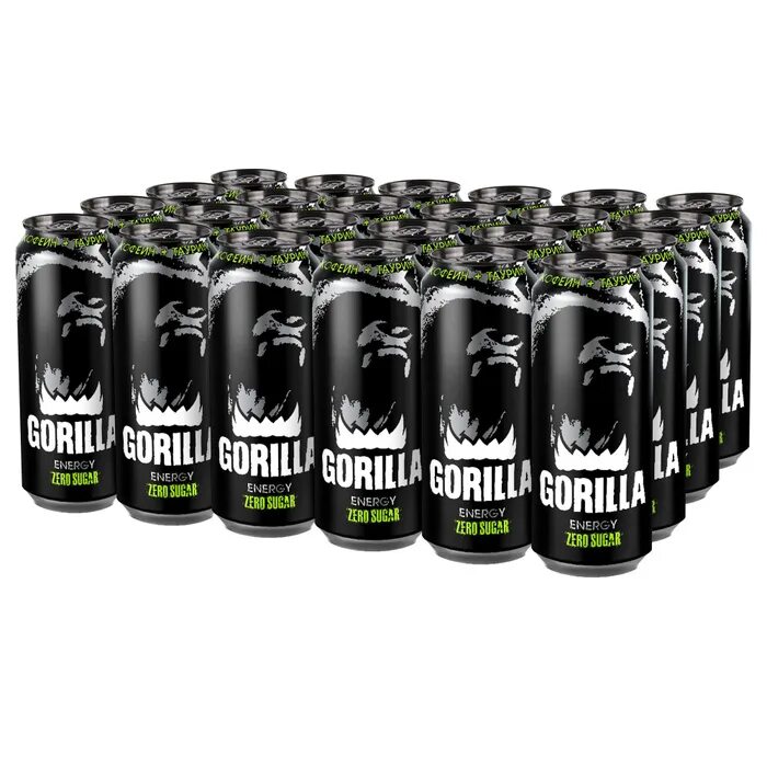 Вкусы энергетика горилла. Gorilla энергетик zero sugar. горилла без сахара энергетик.
