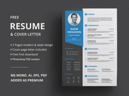 Free Modern Resume + Cover Letter Template.