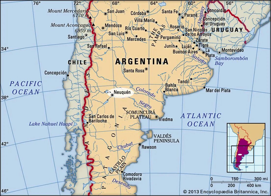 Аргентина географическая карта. Аргентина столица Буэнос-Айрес на карте. Баия-Бланка город в Аргентине. Провинция Неукен Аргентина. Вьедма Аргентина город.