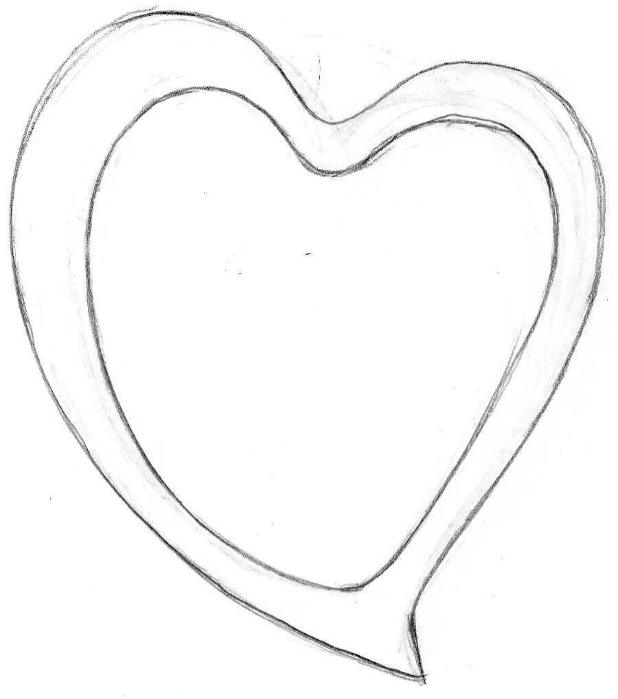 Сердечко нарисованное карандашом. Сердечко рисунок. Раскраска сердечко. Рисунки для срисовки сердечки. Рисунок сердце просто.