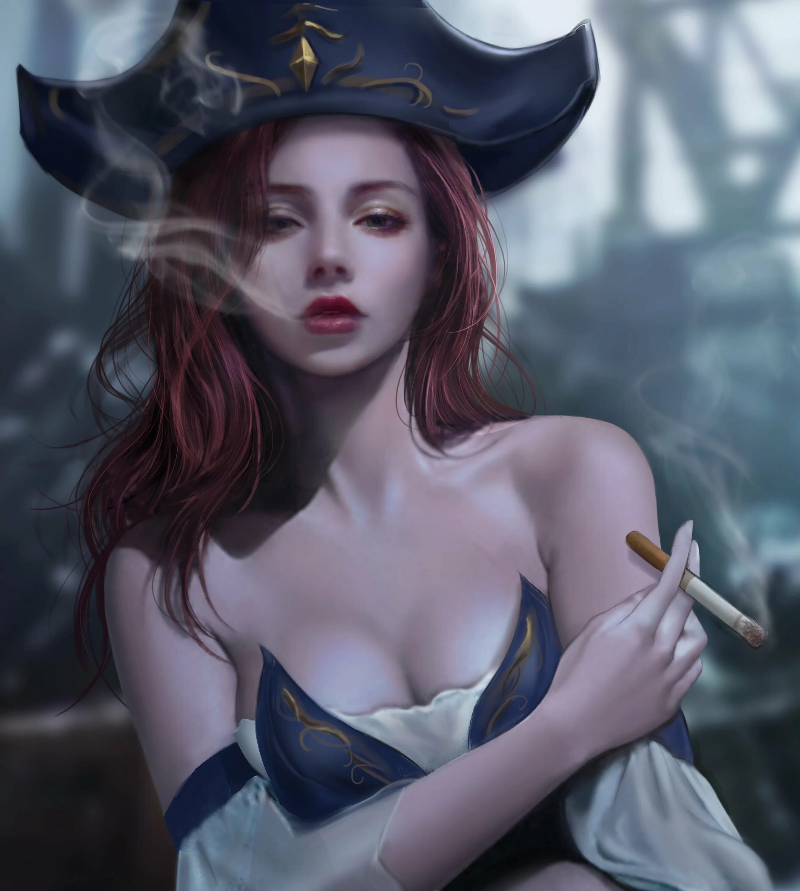 Miss circle art 18. League of Legends Мисс Фортуна арт.