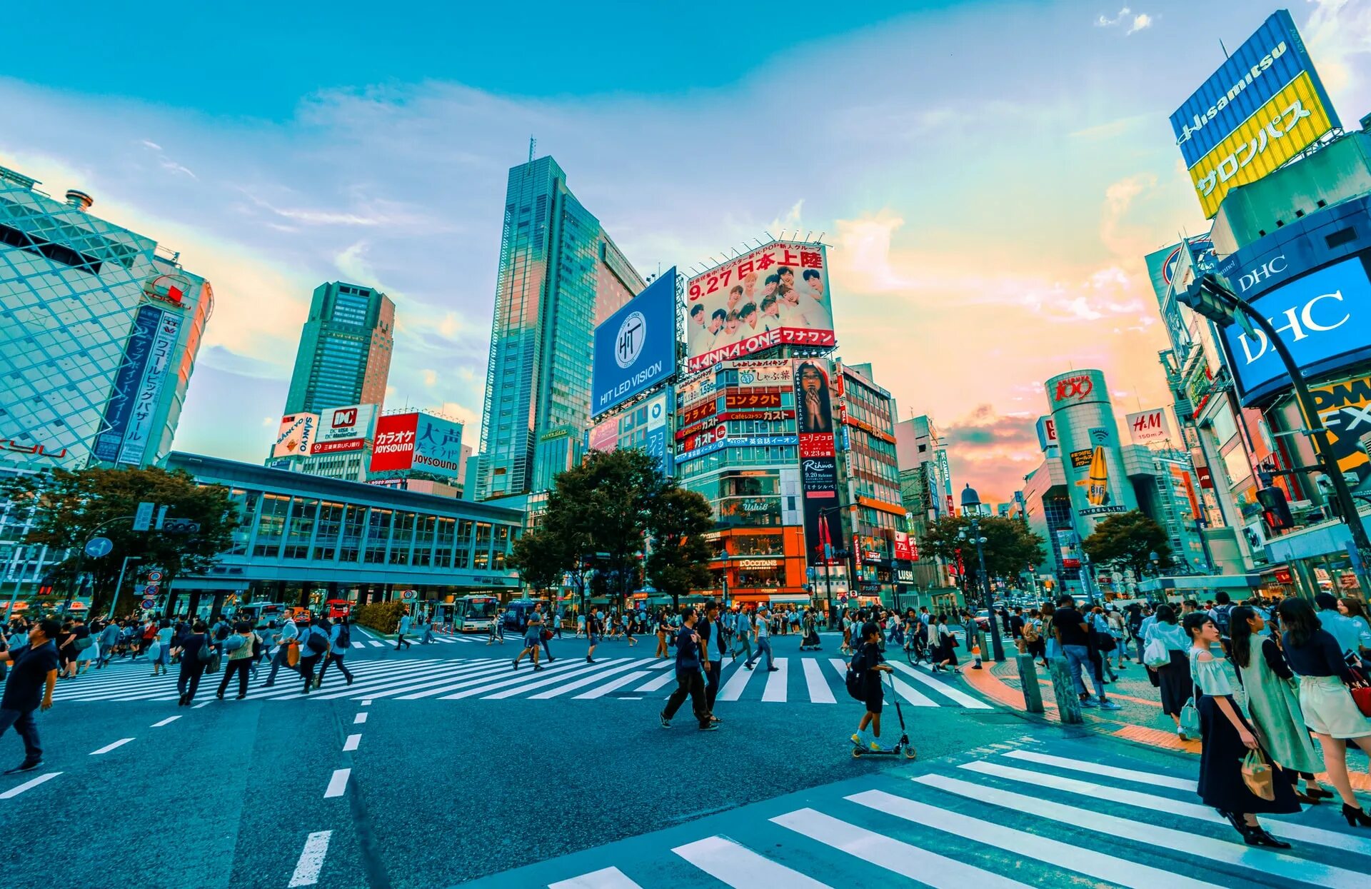 Токио. Япония Tokyo. Осака Шибуя. Токио 21 век.