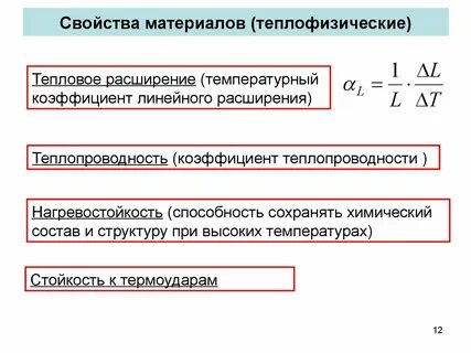 Теплофизические свойства