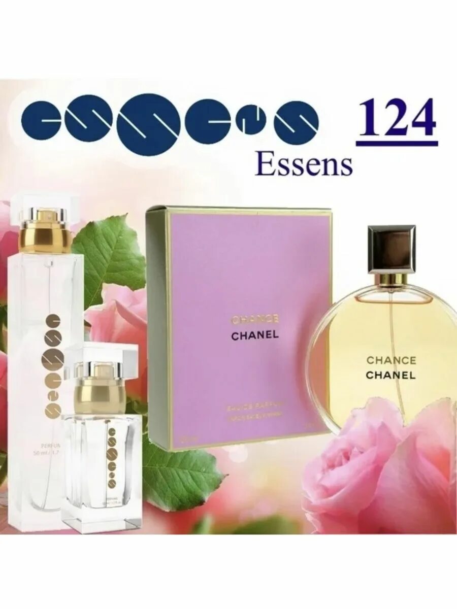 Эссенс духи 124. Chanel chance 124 Эссенс. 124 Эссенс духи женские. W 182 духи Эссенс. Туалетная вода по номерам