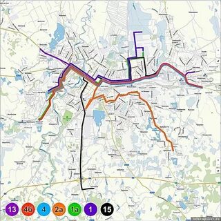 Маршруты автобусов псков