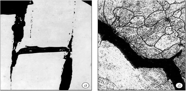 Холодный горячий трещины. Холодное растрескивание. Холодные трещины микроструктура. Микроструктуры трещины в металле. Трещина сварного шва.