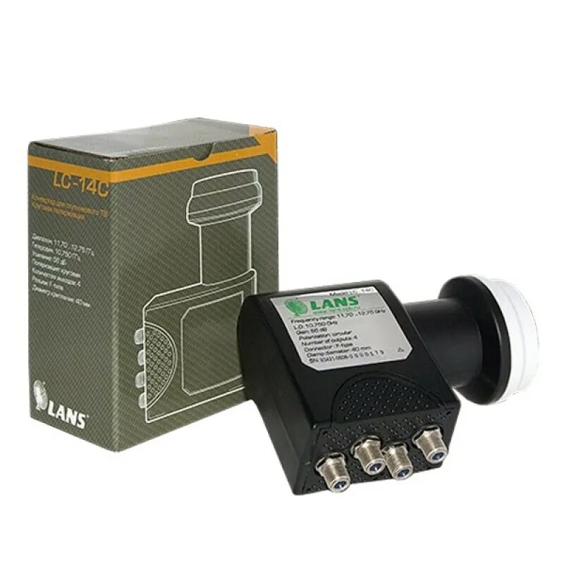 Конвертер lans. Конвертер lc-14la. конвертер lans quad lc-14la. lc14l. конвертер для спутникового тв lans lc на 4 выхода.