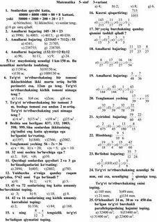 Info test chorak